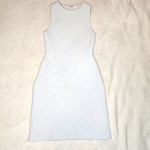 Aritzia Babaton Sculpt Knit Racer Mini Dress Iceberg Blue